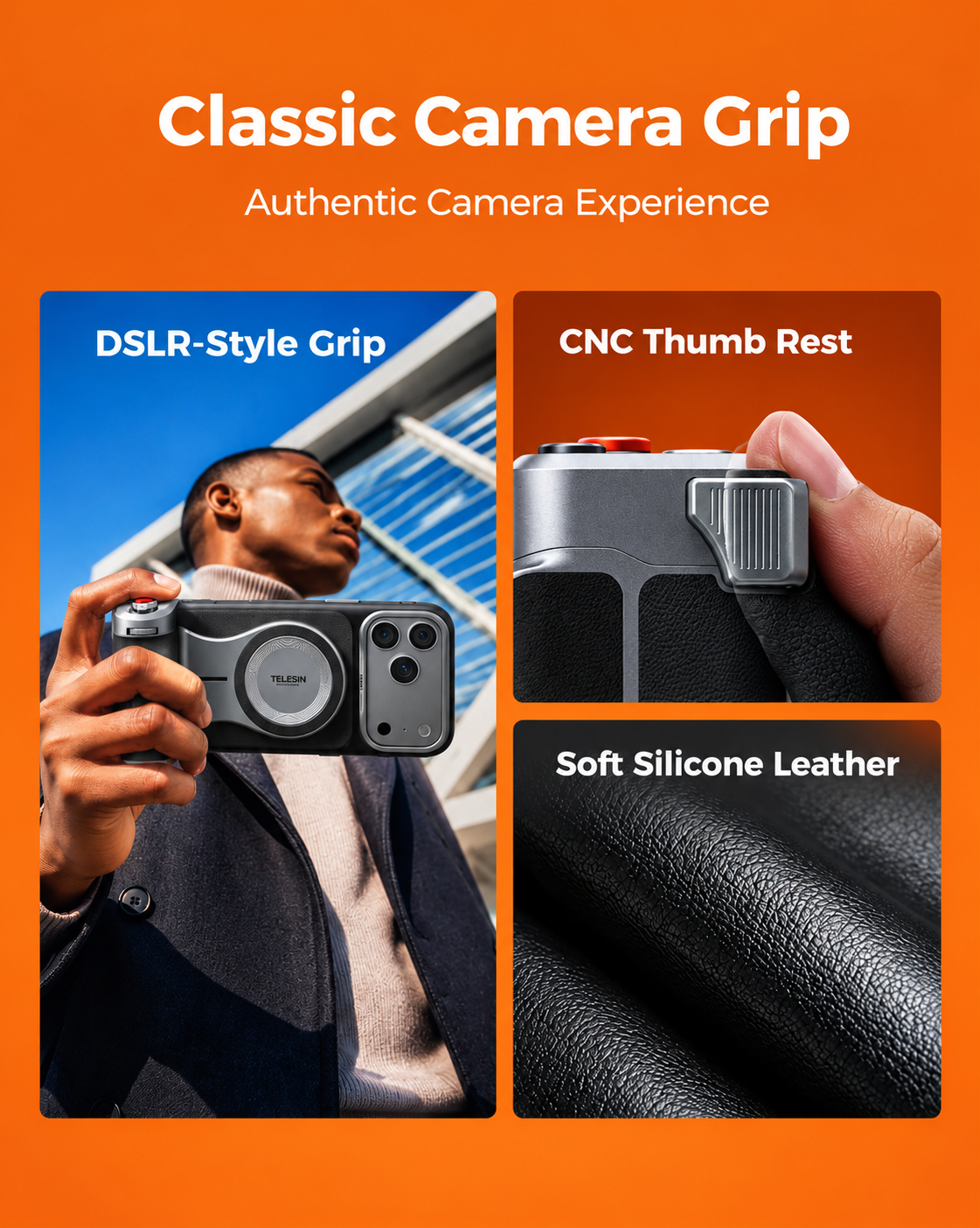Telesin Master Grip Kit for iPhone 18 Pro Series Telesin Master Grip Kit for iPhone 18 Pro Series